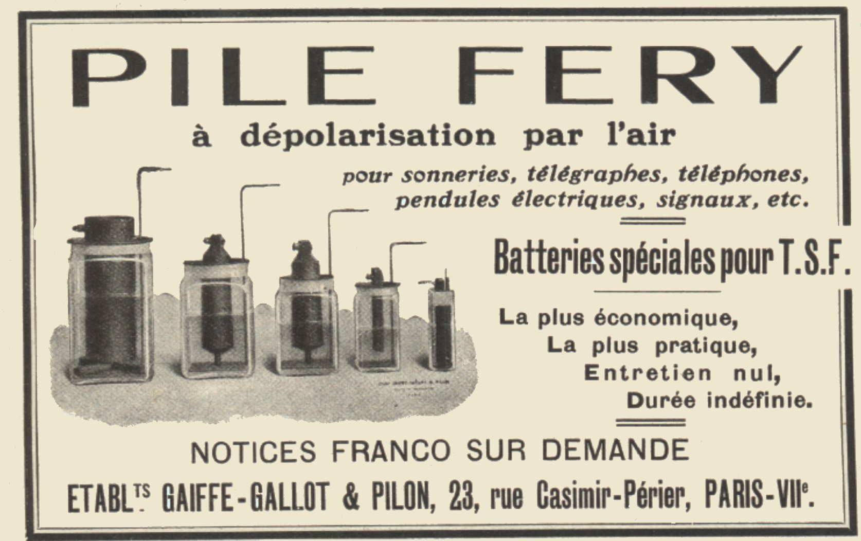 Publicit (L'ILLUSTRATION du 3 mars 1923)